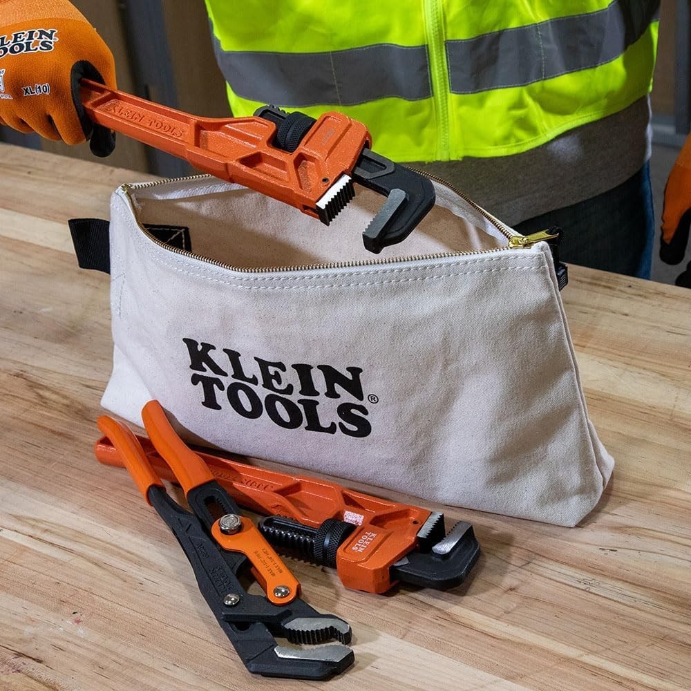 Multipurpose 16-Inch Zipper Bag: Durable Canvas Organizer for Tools & Crafts