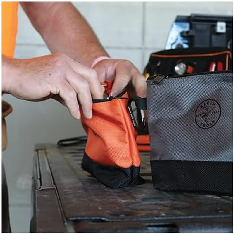 55470 Utility Bag, Stand-Up Zipper Tool Bags, Tough 1680d Ballistic Weave, Reinf