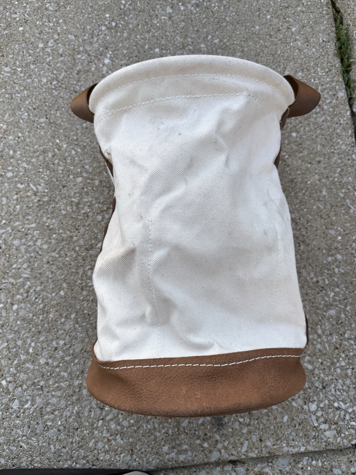 Klein Tools #5104 Lineman Bucket Canvas Bag Heavy Duty Made in USA 100 Lbs