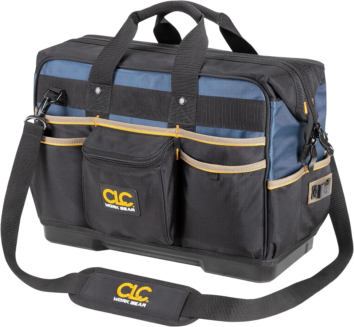 CLC Work Gear 19″ Closed-Top Tool Bag with Molded Base for Contractors