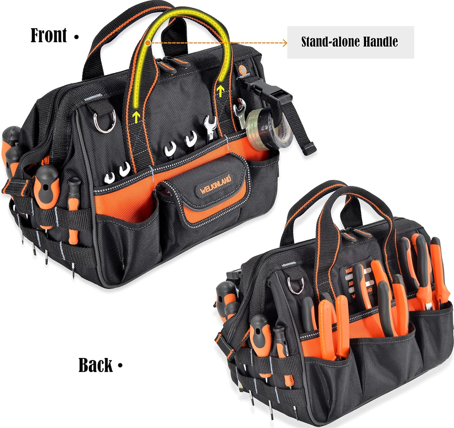 Compact 13-Inch Tool Bag with 4 Pouches for Ultimate Organization
