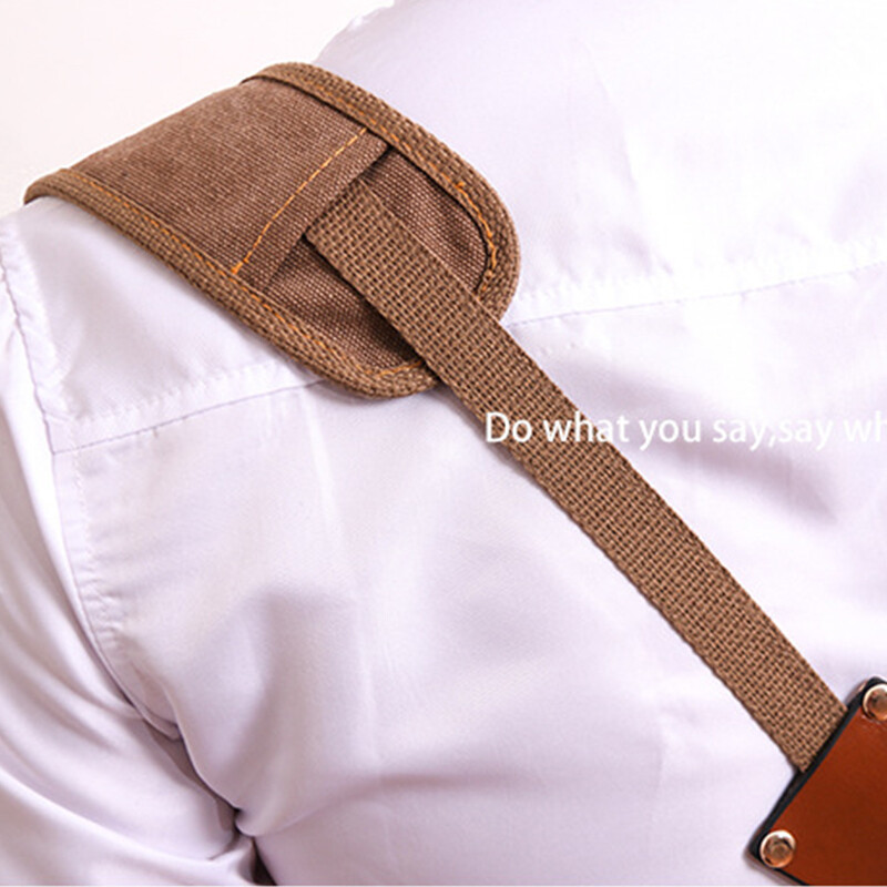 Denim Canvas Apron Adjustable Strap Work Apron For Wood Craft Man Artisan Garden