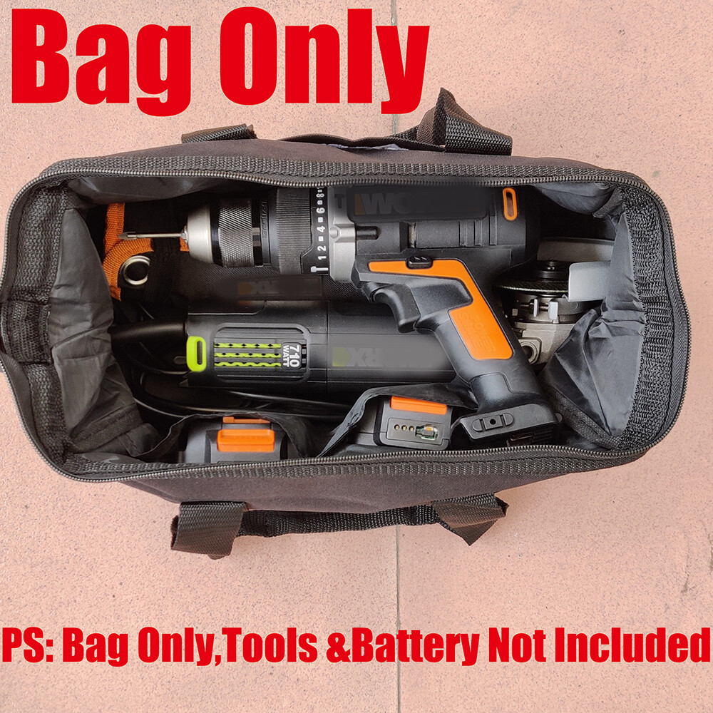 1 fits WORX Heavy Duty Nylon Tools &Accessory Storage Bag-Bag Only(13″x 6.3″x9″)