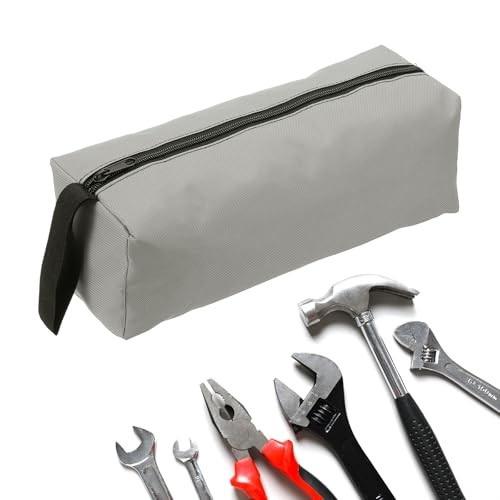 Zipper Utility Tool Bag 11.8x4x4 Inch Multi-purpose Oxford 11.8x4x4 Inch Grey