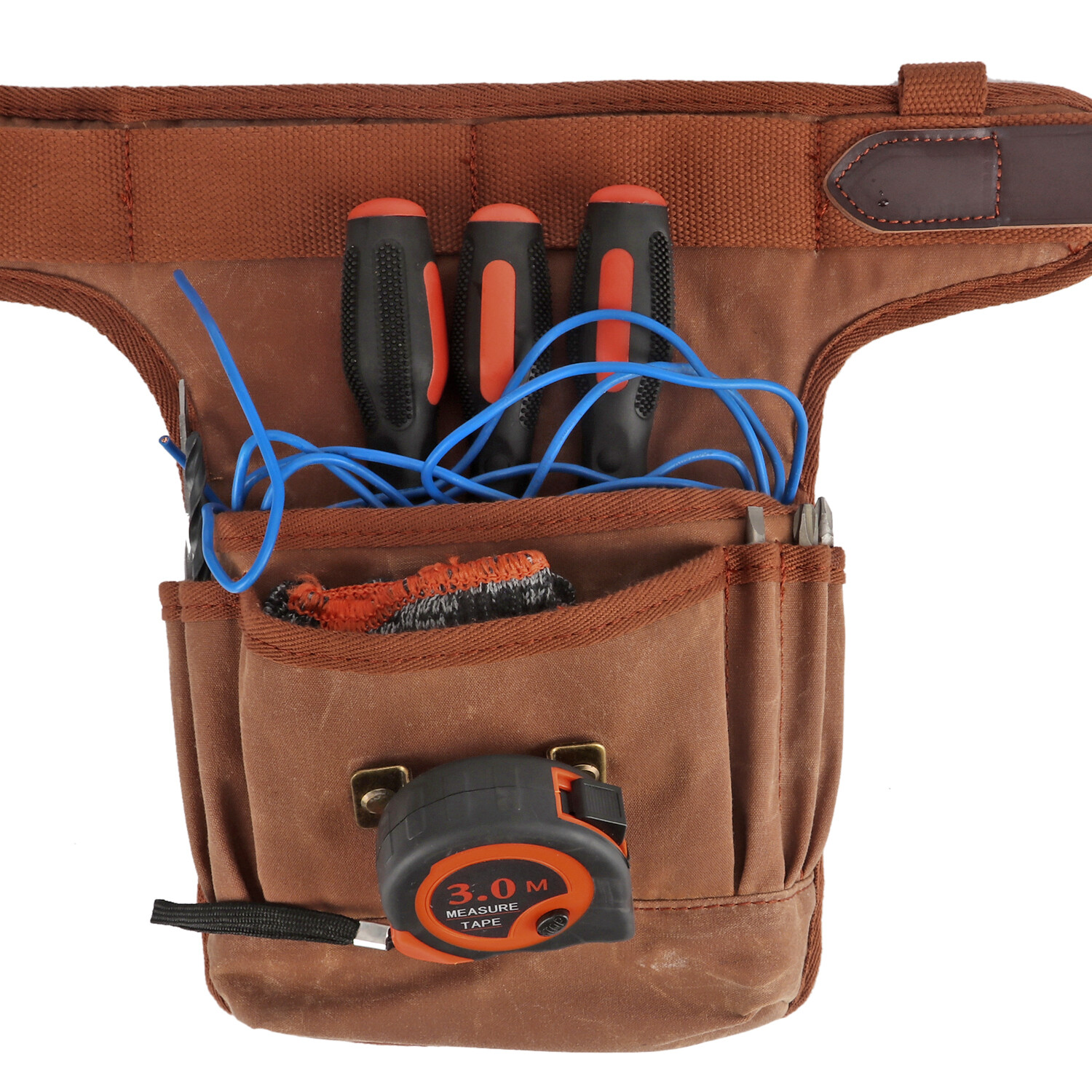 Tourbon Work Tool Belt Suspenders Pouch Heavy Duty Electrician Carpenter Strap