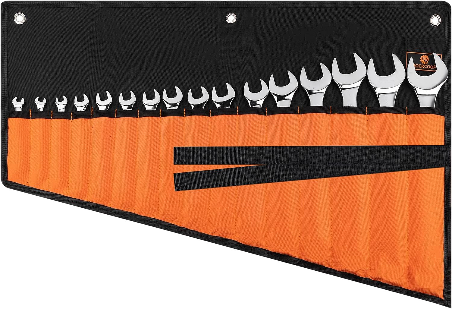 Wrench Roll Organizer 16 Pockets, Wrench Pouch Roll up | Water Proof Oxford Clot