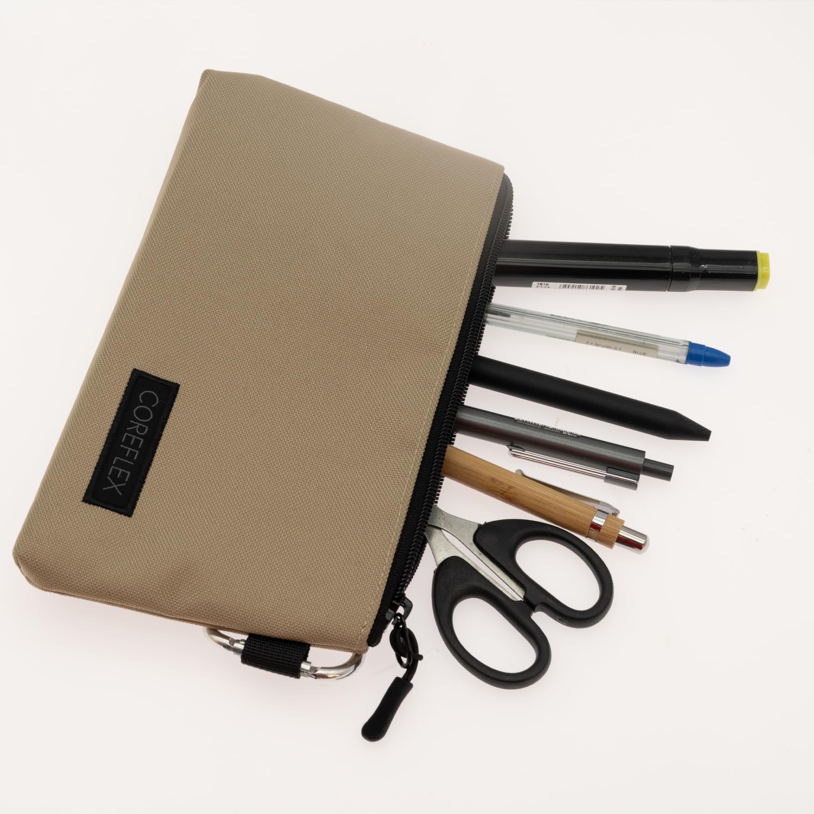 Premium Tool Pouch Zipper Bag Small Multipurpose Storage Flat Bottom 6 Pack