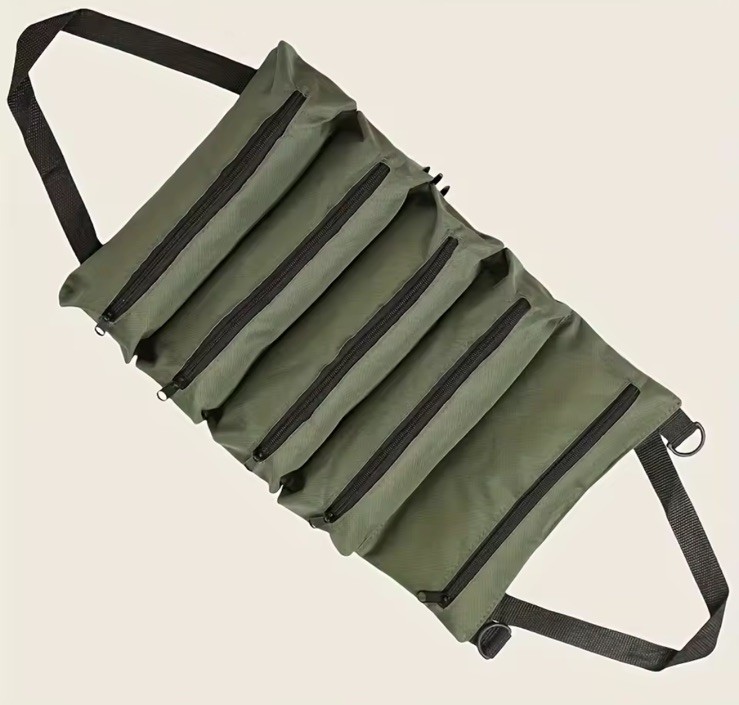 Tool RollUp 3-Count Bags 3-Colors are 5 Pouch’s Organizer 3-Pack,2-Nut Drivers
