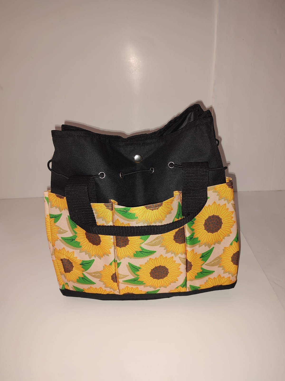 Sunflower Gardening Tote Bag – 8 Pocket Tool Organizer & Utility Caddy