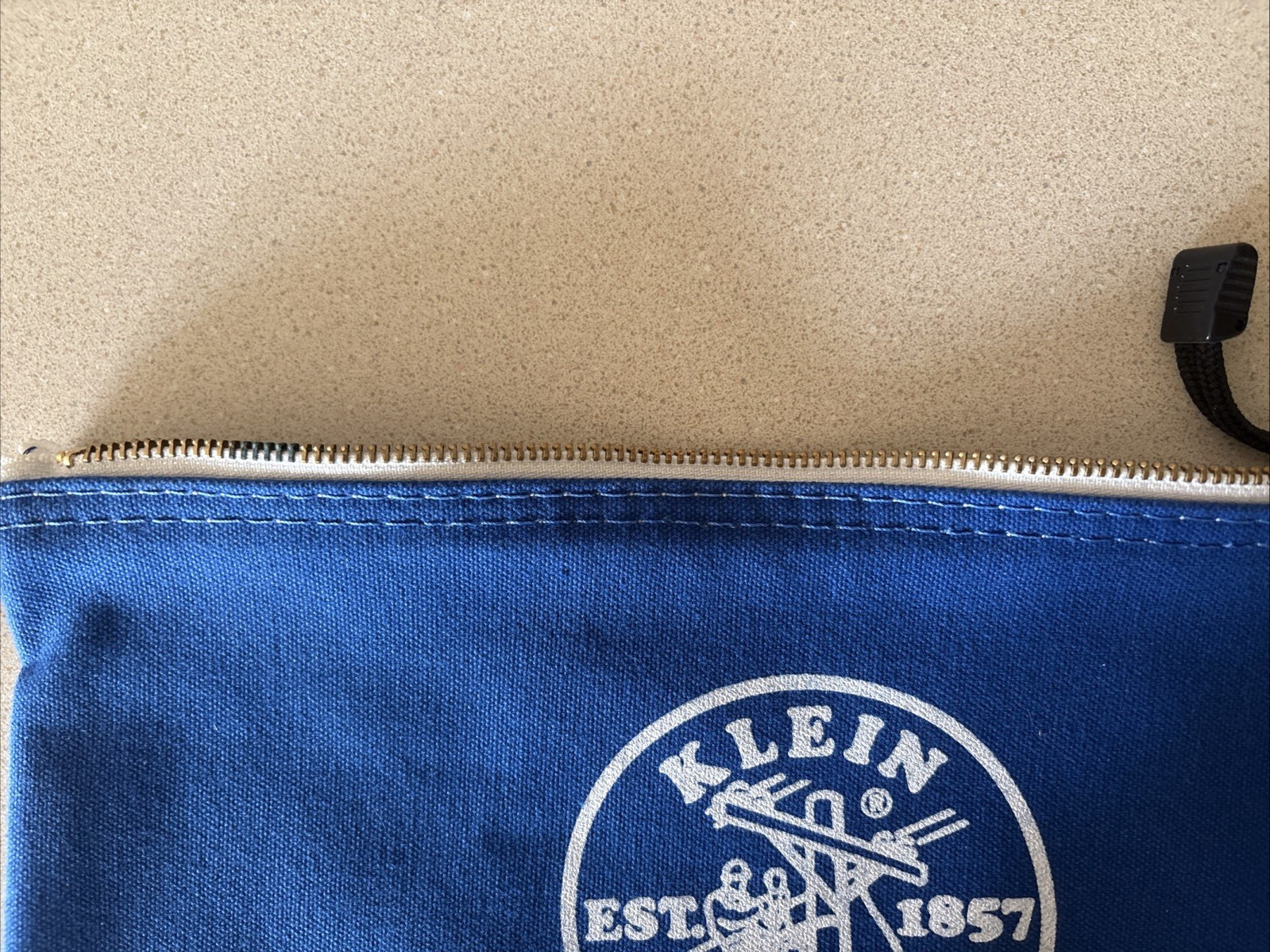 Klein Tools Canvas Tool Bag Blue/White 12.75″ x 7.25″ NEW Durable USA