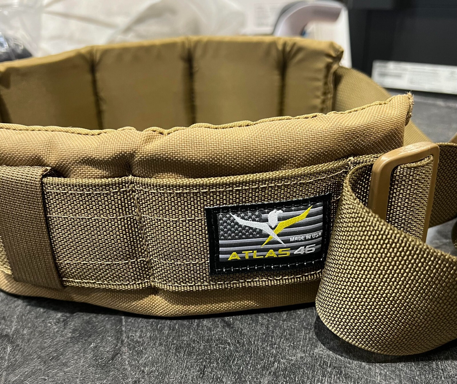 New Atlas 46 HRV Harvey Supportive Padded Work Belt Organizer – Size Small 28-30