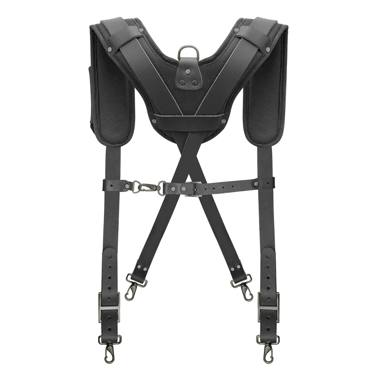 TRUTUCH Nylon and Leather Tool Belt with Leather Work Suspender | Handyman