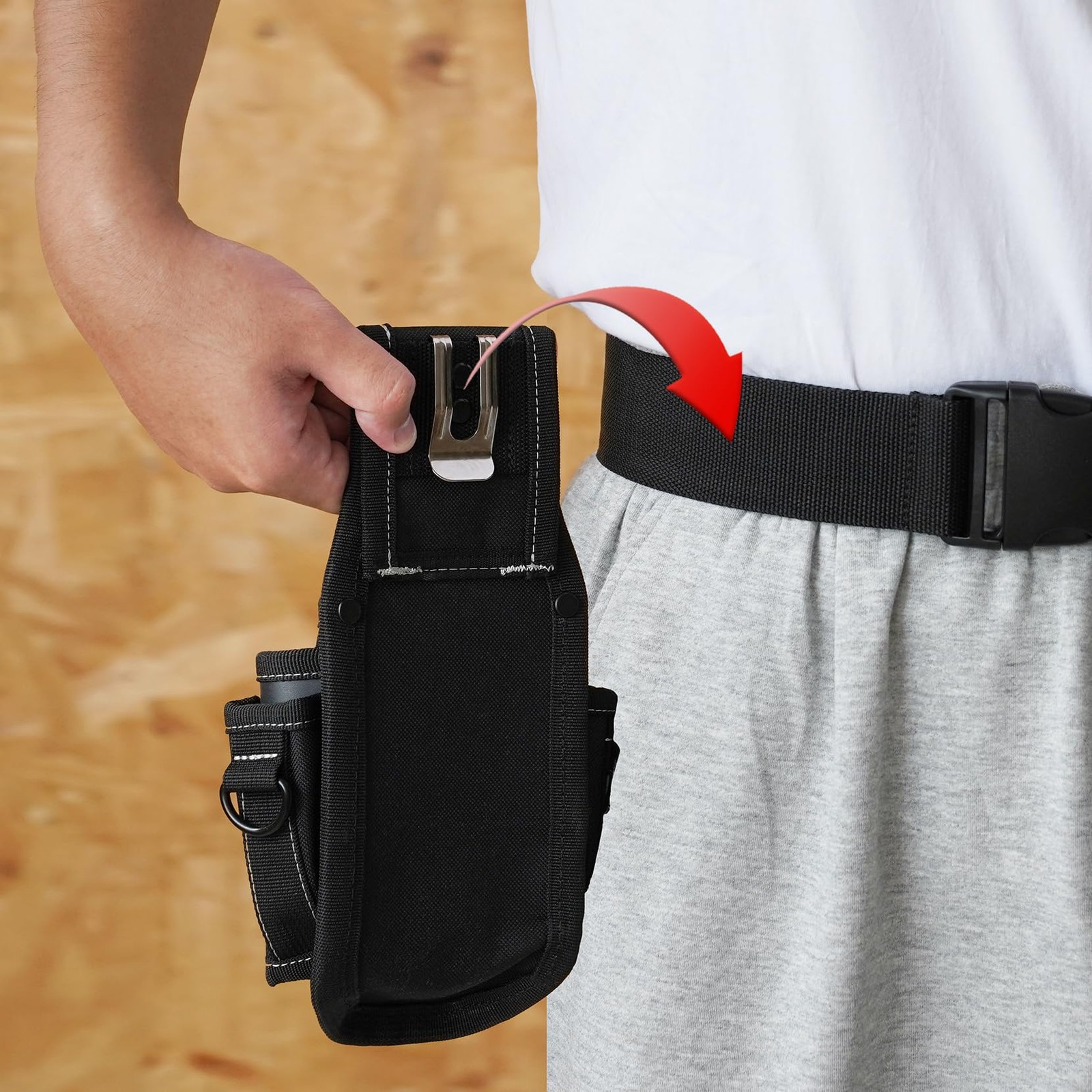 Pocket Tool Belt Pouch Small Tool Pouch Quick Release Belt Clip Holster