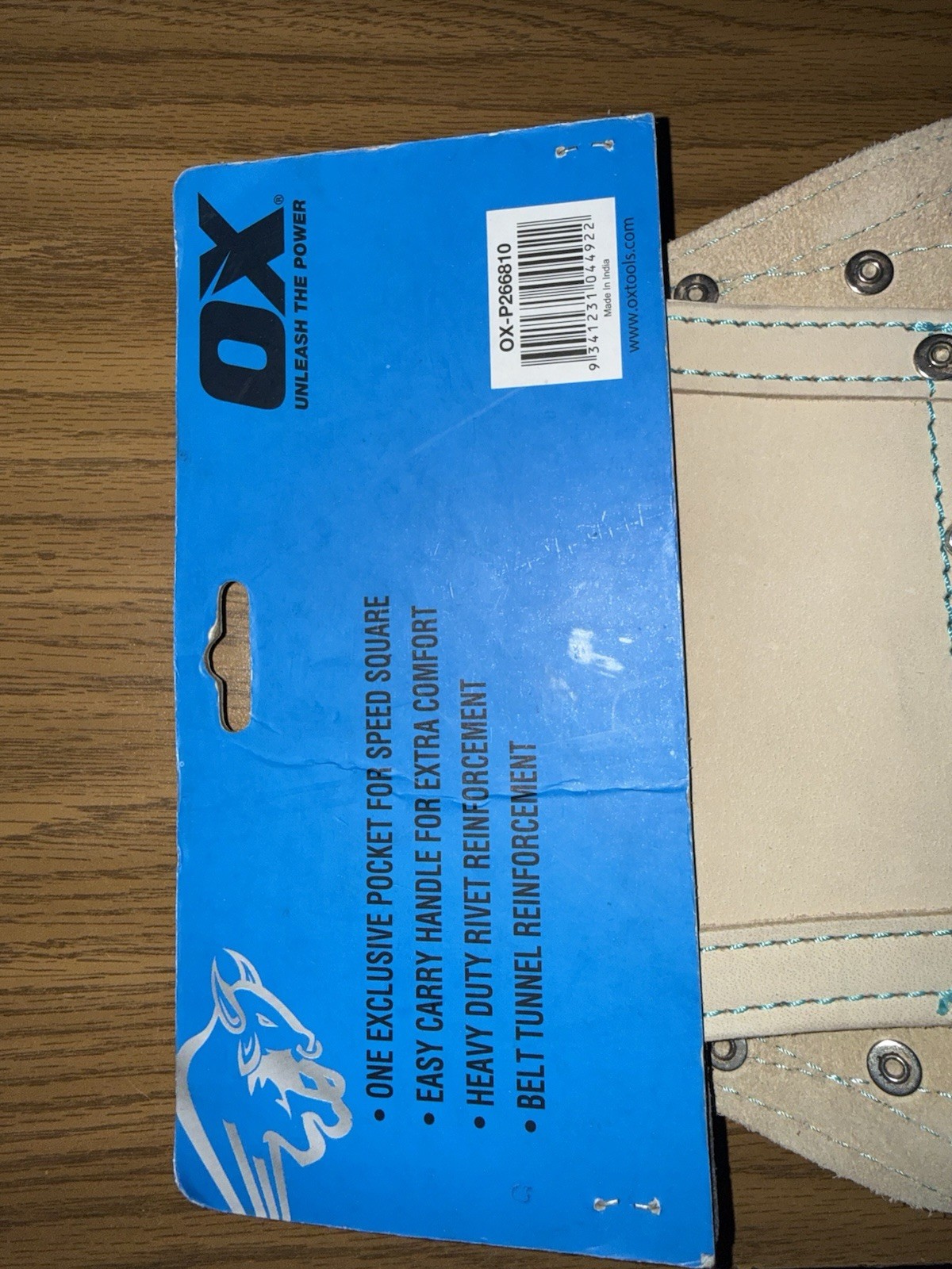 OX Tools Pro Series 11 Pocket Tool pouch Top Grain white nubuck leather