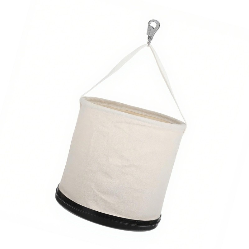 Large Capacity Work Tool Bag Rugged Canvas Utility Bucket Round Tool Bucket
