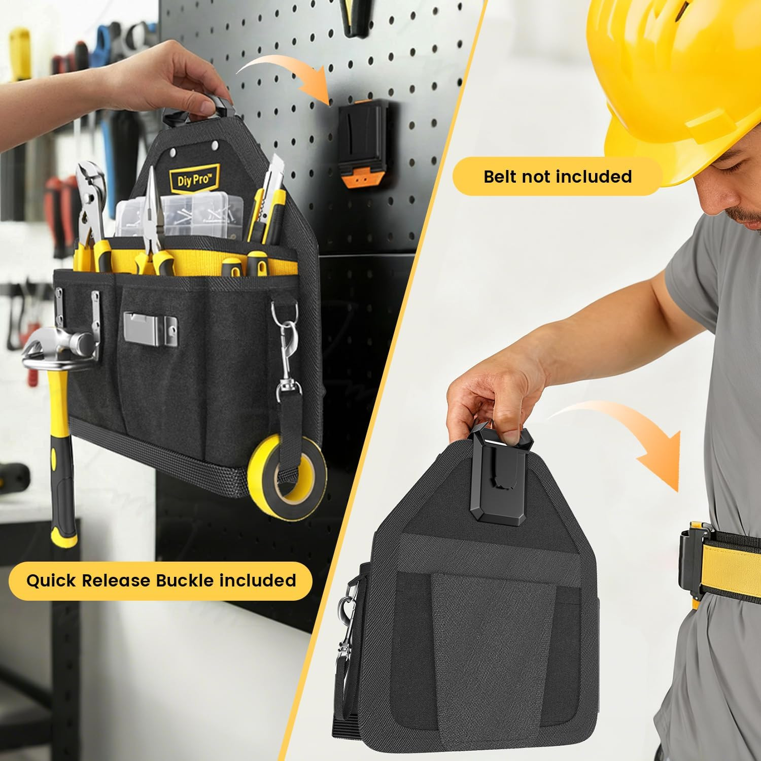 Tool Pouches, Tool Belt Pouch, Electrician Tool Pouch, Quickly Attach & Release