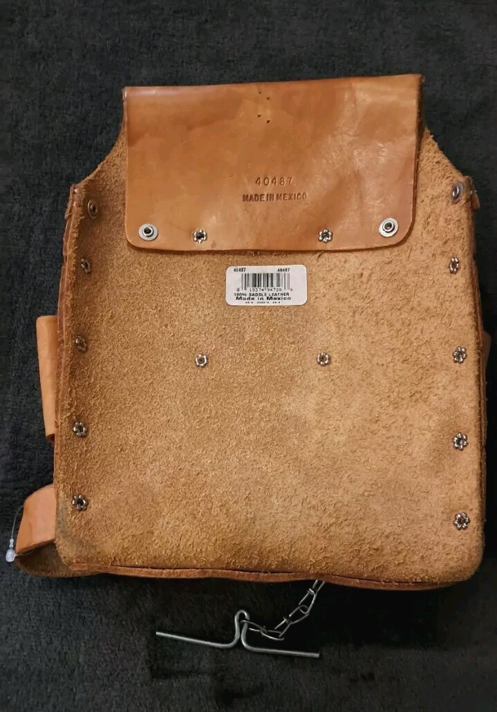 Mexico Saddle Leather Craftsman Tool Holder 40487 Tan Color DIY Kit Organizer