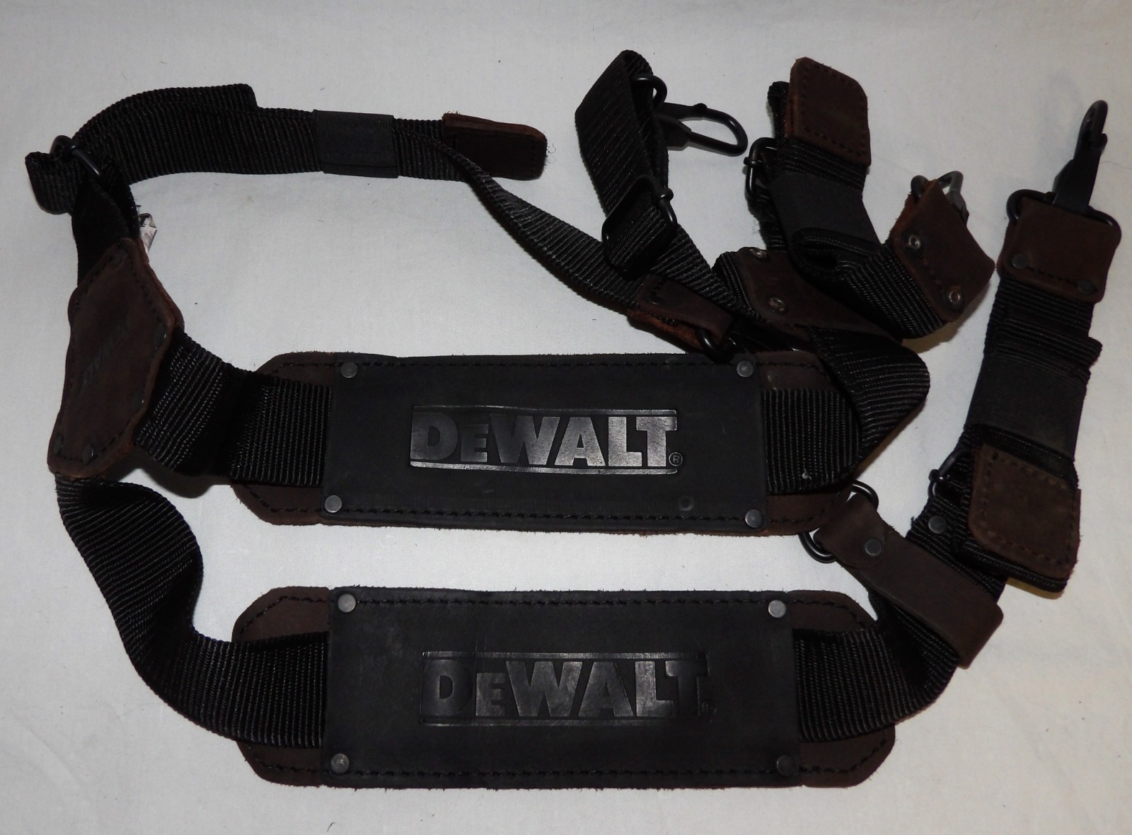 DeWALT Leather Construction Tool Belt Suspenders