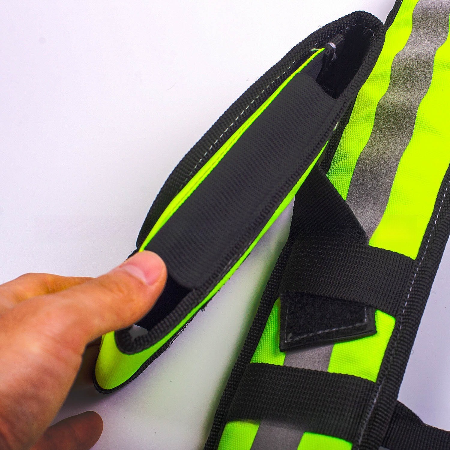 Y-type Fluorescent Green Reflective Tool Suspender Adjustable Padded Shoulder