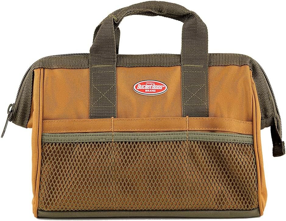 Bucket Boss Gatemouth 13 Tool Bag in Brown, 60013, 8 liters