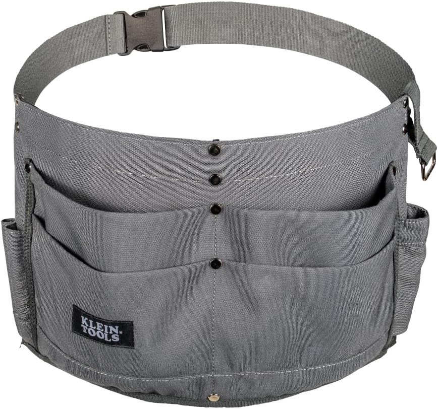 Klein Tools 21022 6-Pocket Tool Apron, Durable Duck Canvas with Riveted Seams, A