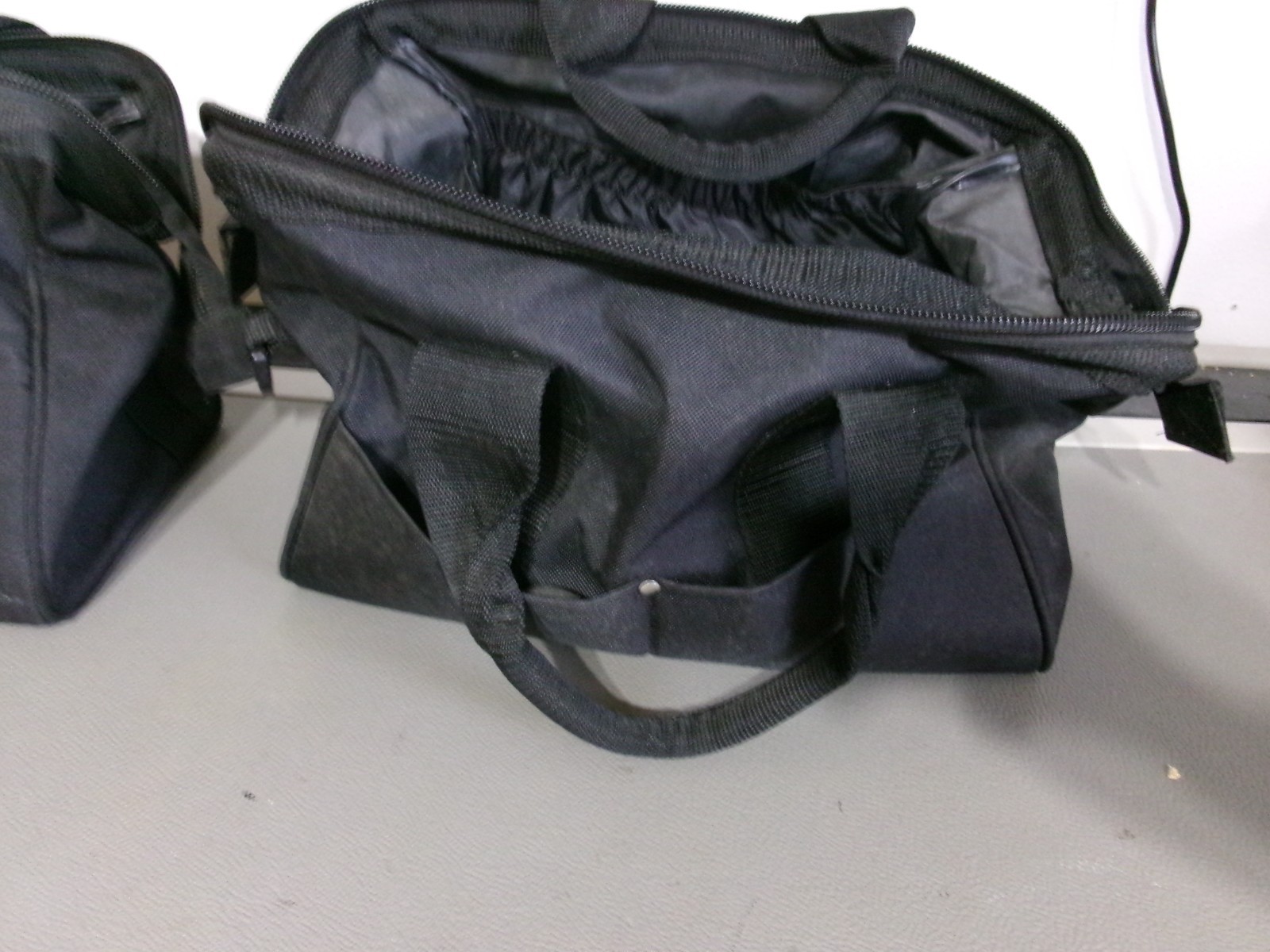 Craftsman Power Tool- Tool Bags-Canvas -Zipper -Black -2 for 1 bid.