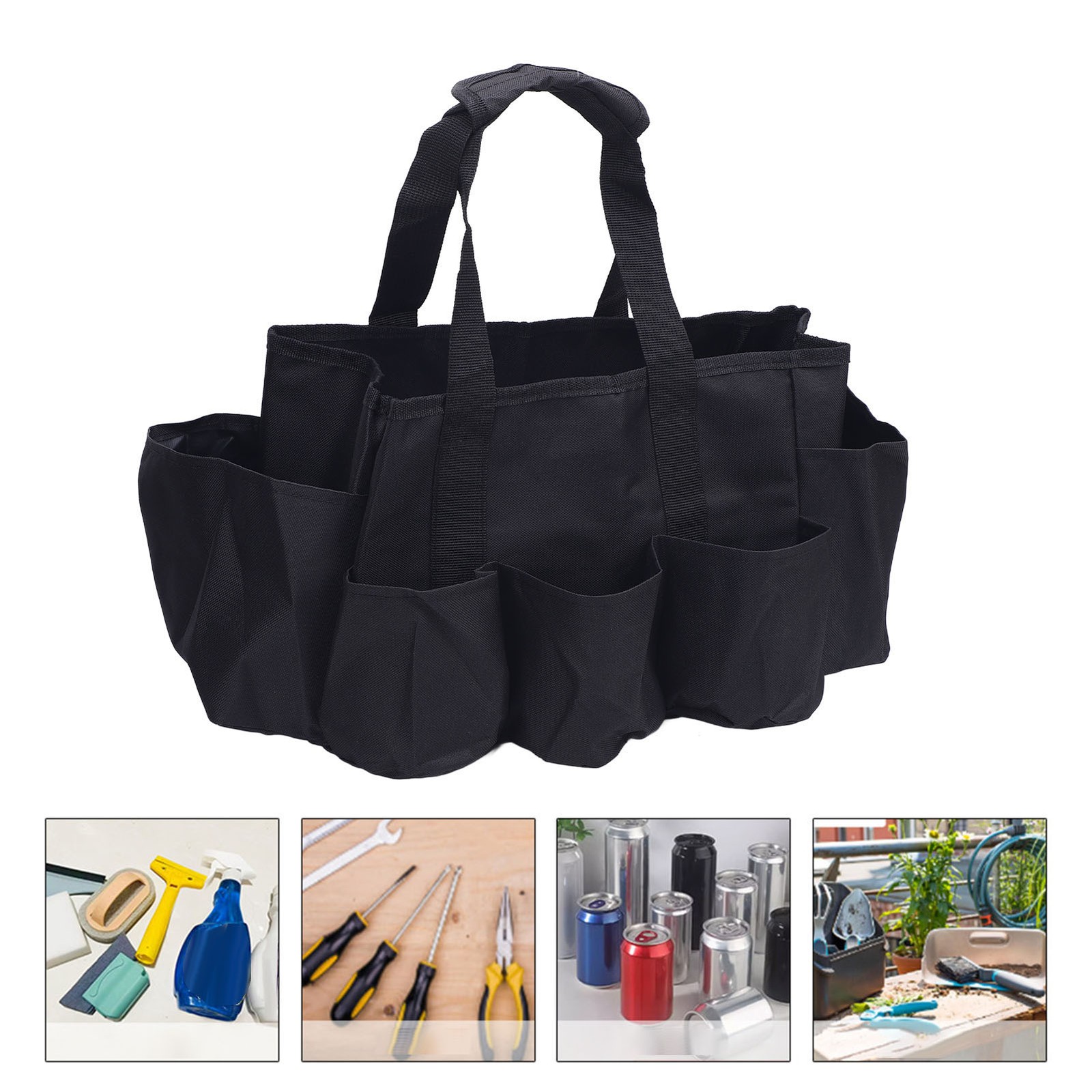 Portable Storage Bag Oxford Cloth Cleaning Tool Organizer For Household