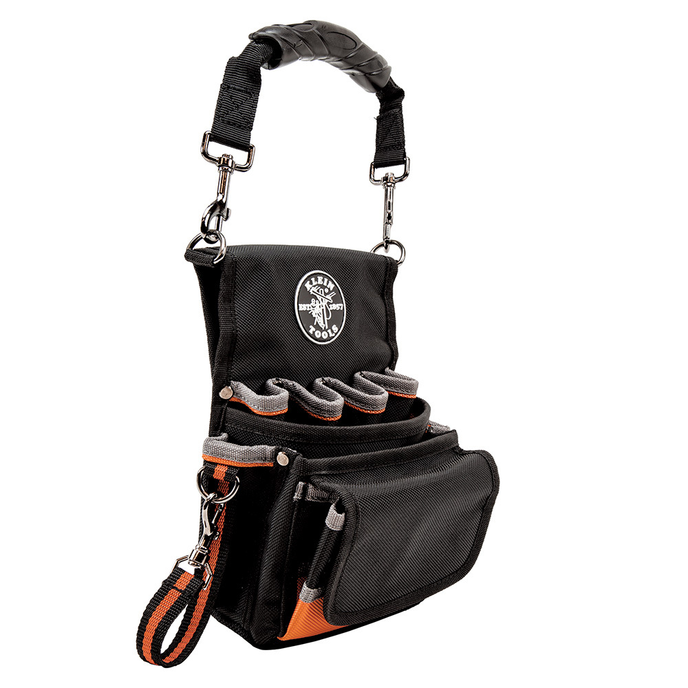 Klein Tools 5242 Tradesman Pro™ Tool Pouch, 9 Pockets, 9.5 x 7.5 x 9.5-Inch
