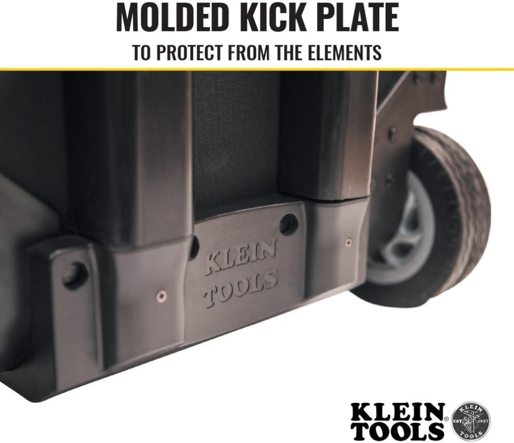 Rugged Tool Bag with 6-Inch Wheels and Reinforced Structure for Easy Transport