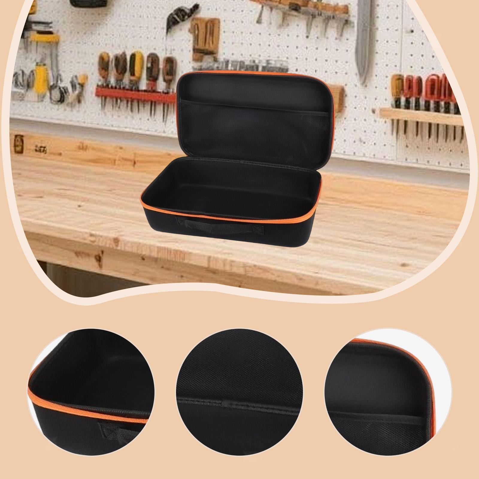 Tool Box with Handle Zipper Pouch Bag for Electrician Mechanic Dad Men Gift