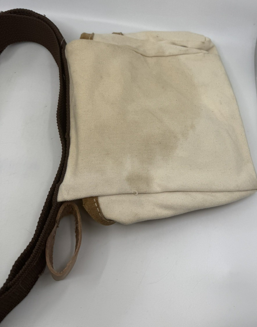 AWP Cotton Canvas & Leather Work Finisher Tool Belt 2 Pouches & 2 Hammer Holders