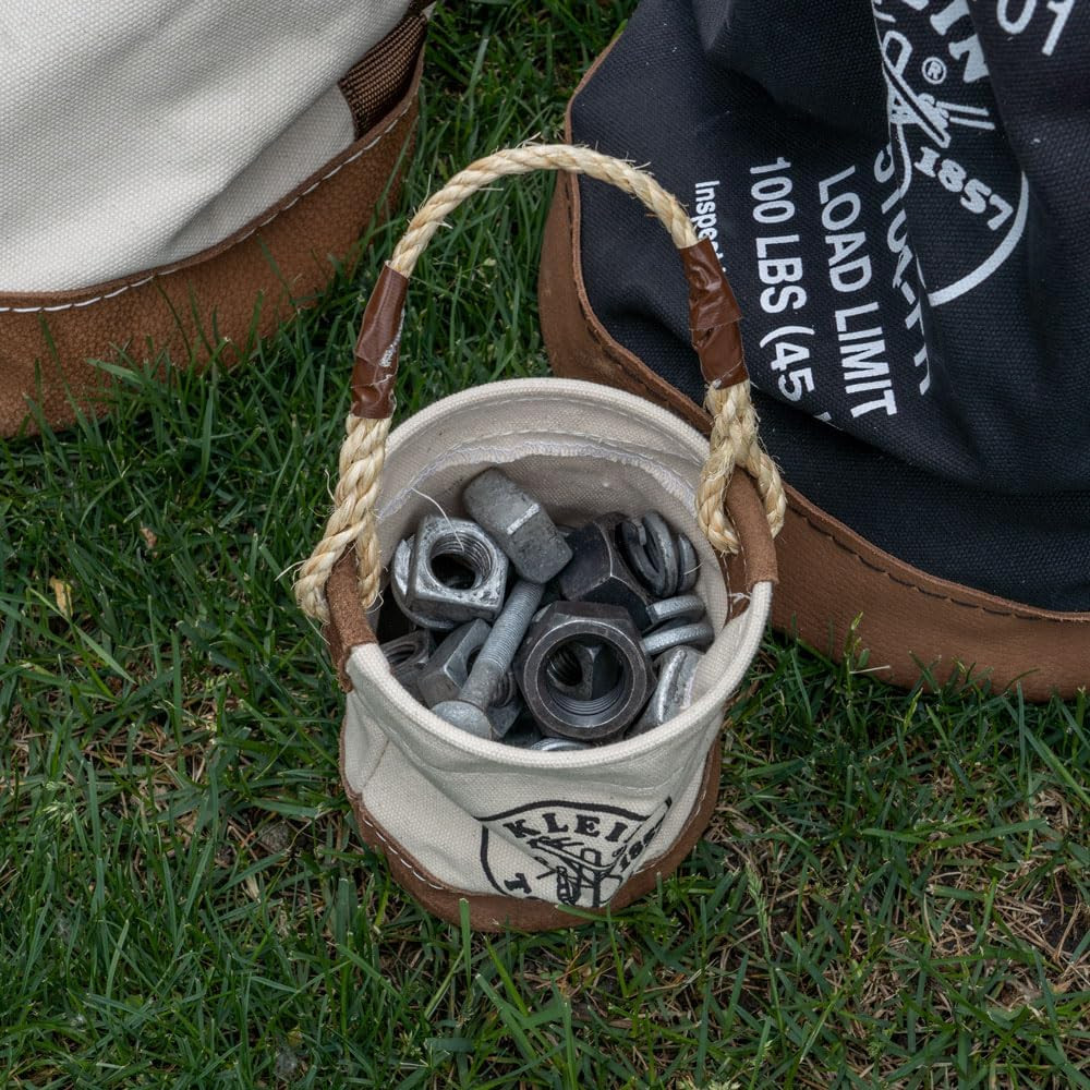 Fireproof Ironworker & Welder Backpack with 27 Pockets & Tool Bucket