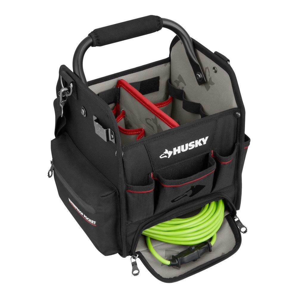 10 in. Tool Tote with Integrated Parts Bin Zone