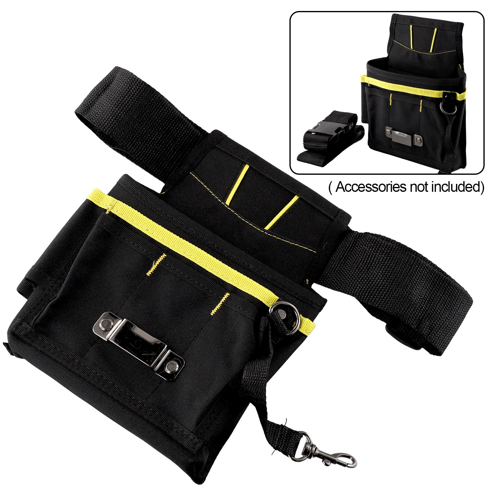 Hot Sale Tool Bag Waist Storage With Pockets 24*17*4cm Belt Tool Black