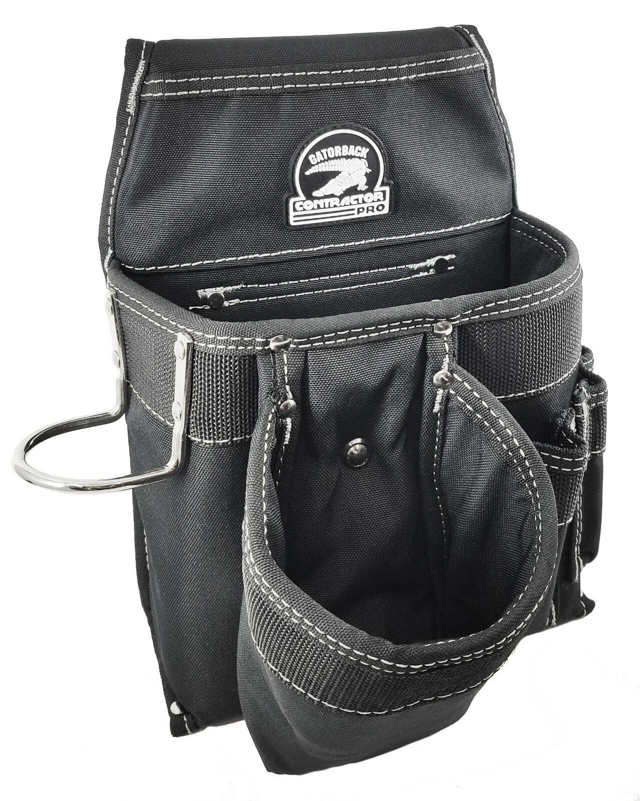 Gatorback B101 Professional Carpenter Tool Pouch. 9 Pockets and Hammer Loop