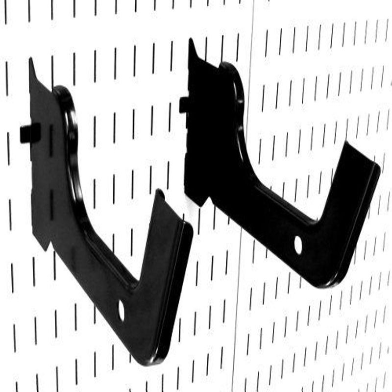 Wall Control Heavy Duty Pegboard Hook Slotted 1 Count (Pack of 1), Black