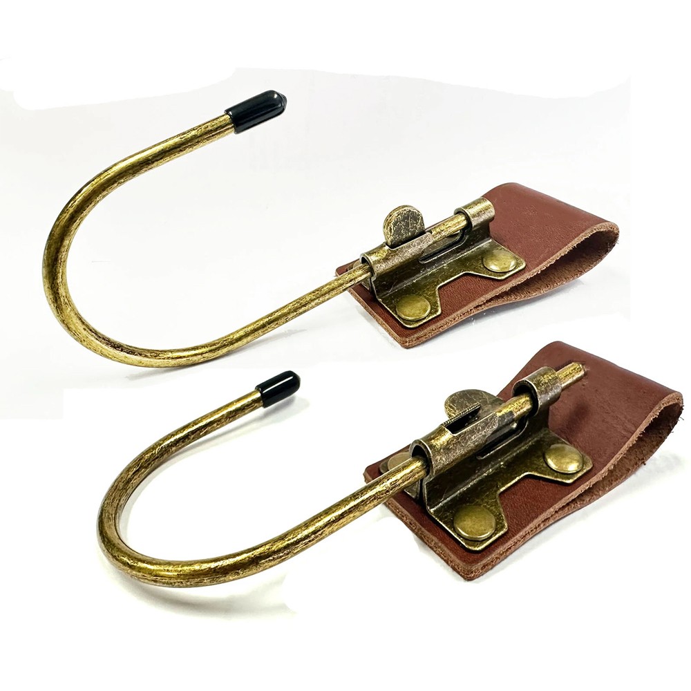 2X Leather Metal Float Tool Hook Trowel Hanger Drill Carrier for Belt Carry