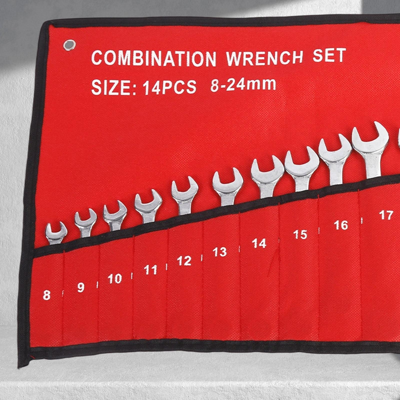 Wrench Roll Bag Heavy-Duty Tear-Resistant Tool Pouch For Garage, Workshop