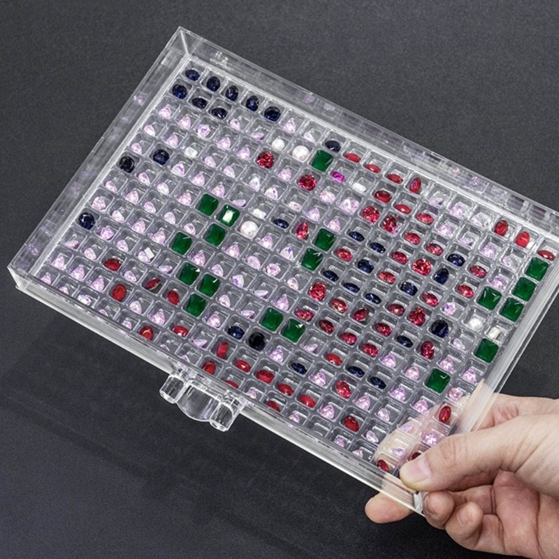 Transparent Storage Case Compartment Box 471 Slots for Crafting and Art Supplies
