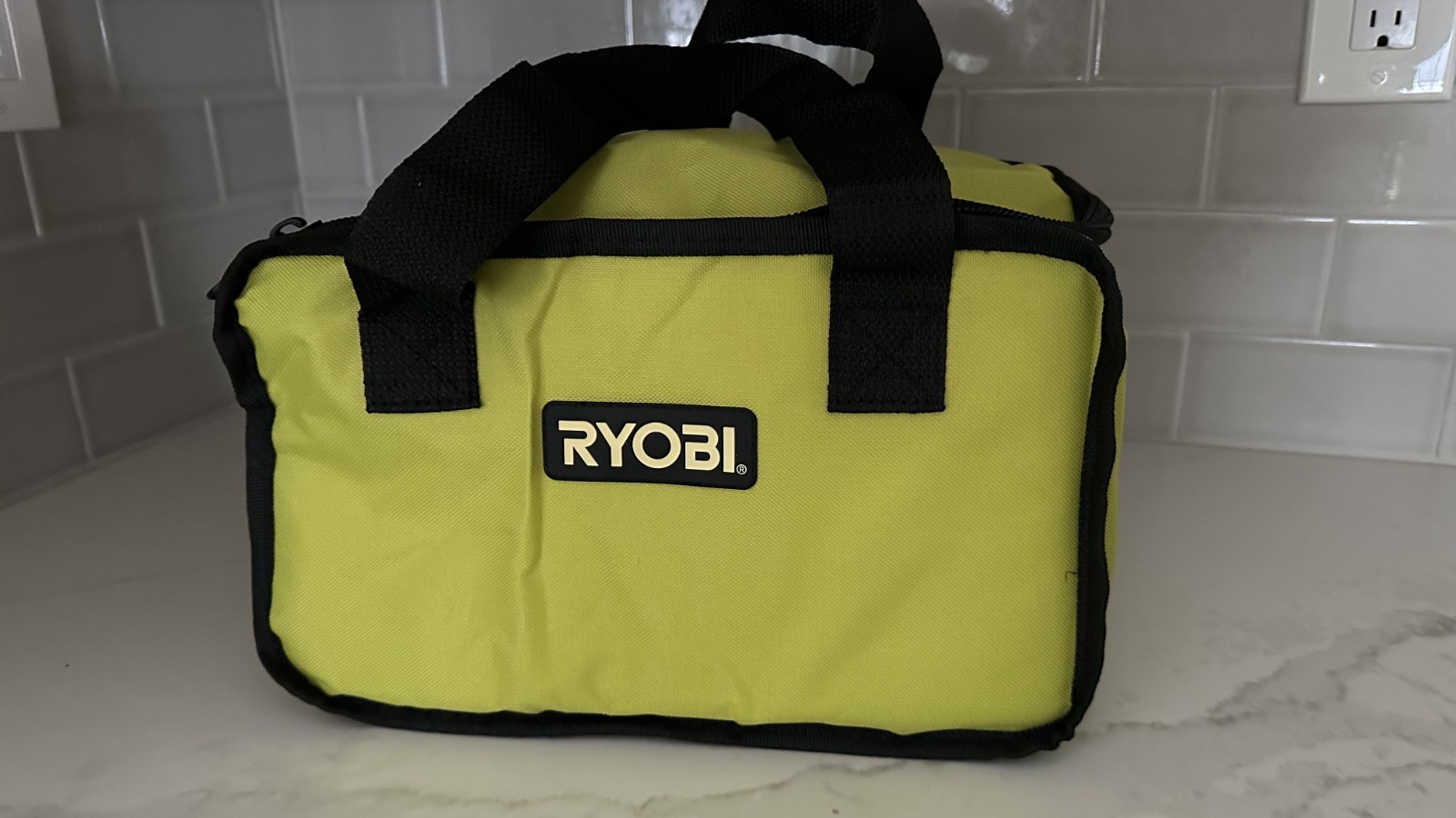 RYOBI Soft Sided Tool Bag Case 902164002 Lime Green Black BAG ONLY 13x9x8