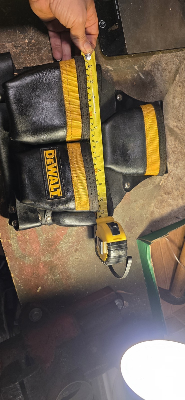 Dewalt Leather Tool Rig Heavy Duty Multi Pocket Tool Pouch Construction Belt