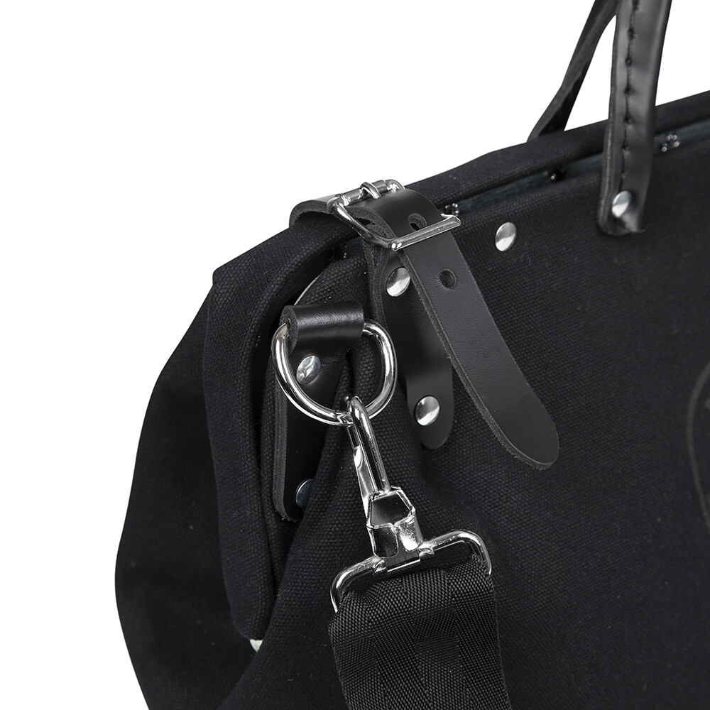 Klein Tools 510218SPBLK Deluxe Black Canvas Tool Bag, 18-Inch