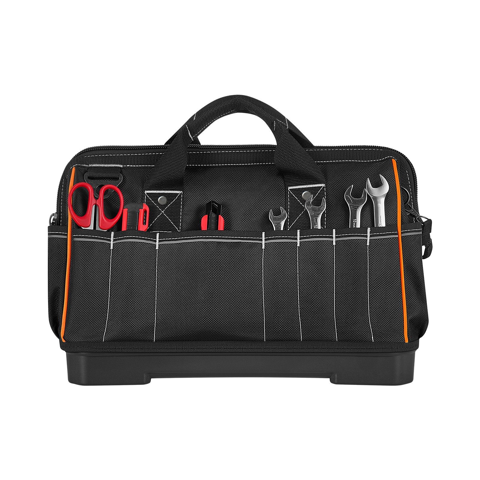 16.1in 33-Pocket Tool Bag 1680D Polyester, 40L, Steel Rivets