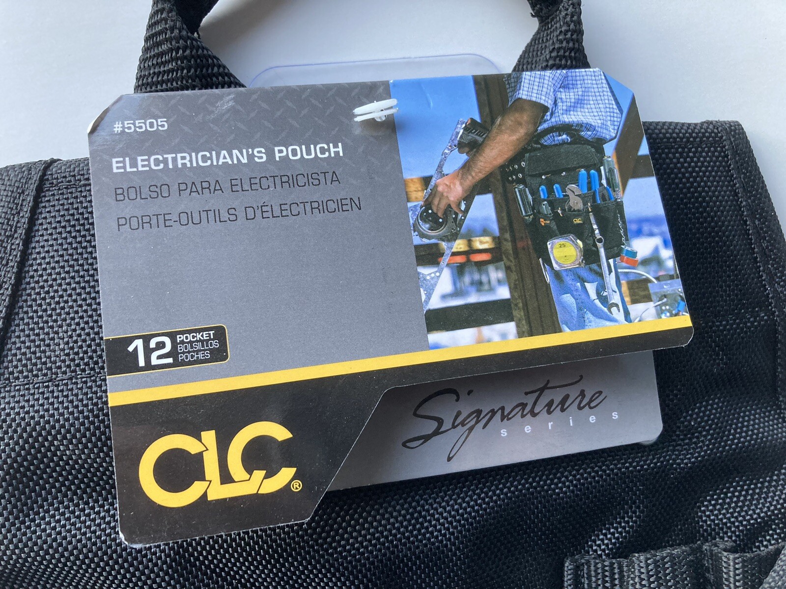 Clc Work Gear 5505 Black Ballistic Polyester 12 Pockets, 5505