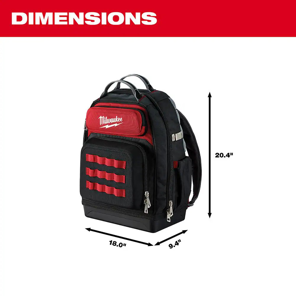 15 In. Ultimate Jobsite Backpack with 9-Pocket Utility Pouch