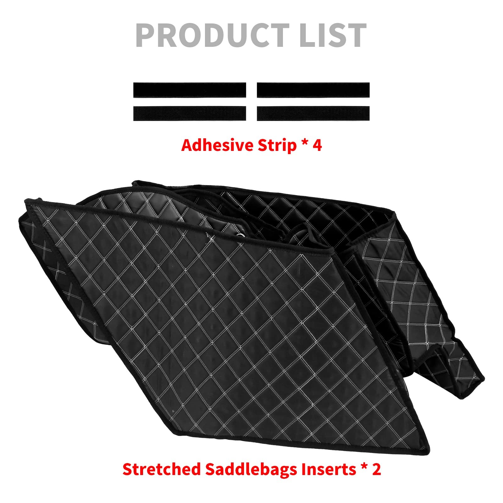 Motorcycle Saddlebag Liners 5 inch Stretched Bag Inserts Fits for Harley Tour…
