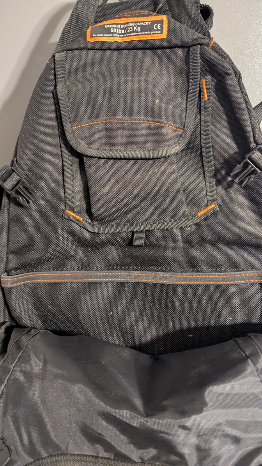 Ergodyne Arsenal 5843 Tool Backpack Dual Compartments Black Regular
