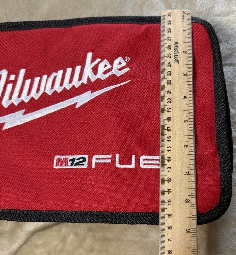 Milwaukee M12 Fuel Soft Tool Case Carry Storage Bag Red Black Replacement
