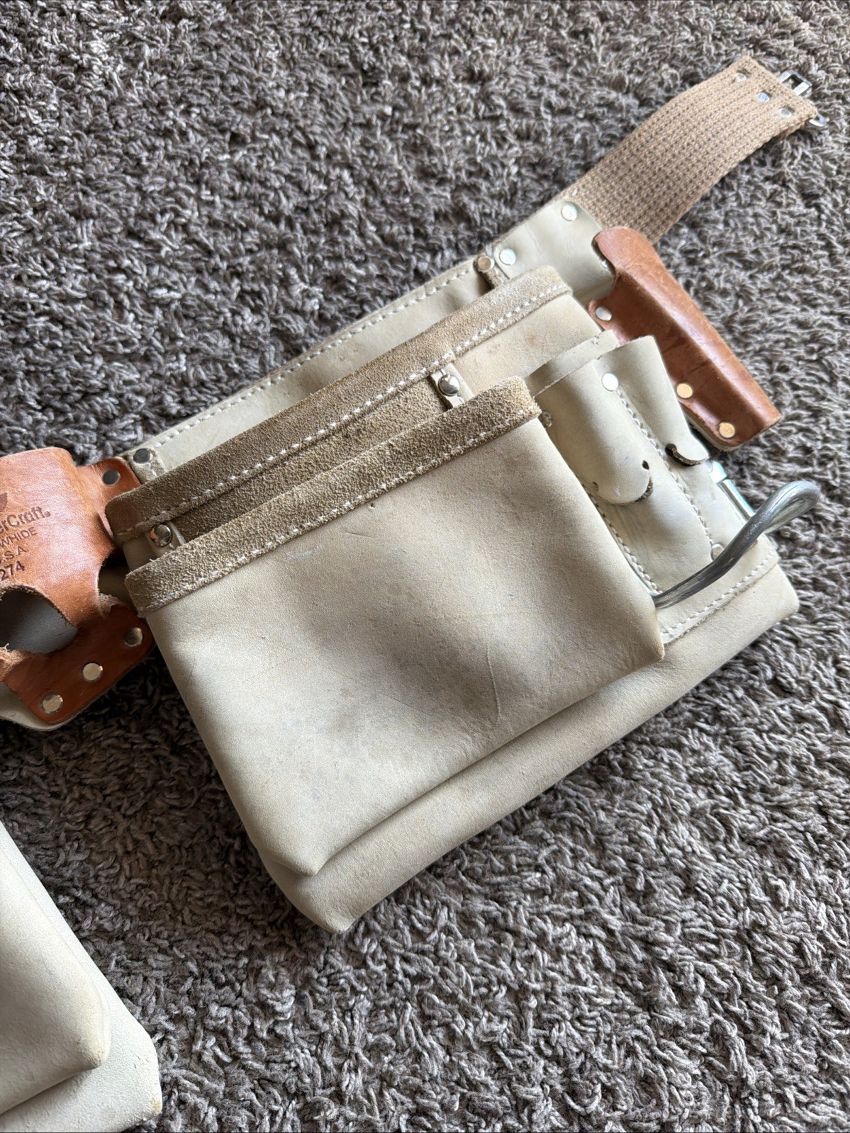 Custom LeatherCraft Carpenters’s Work Apron Tool Belt #174274