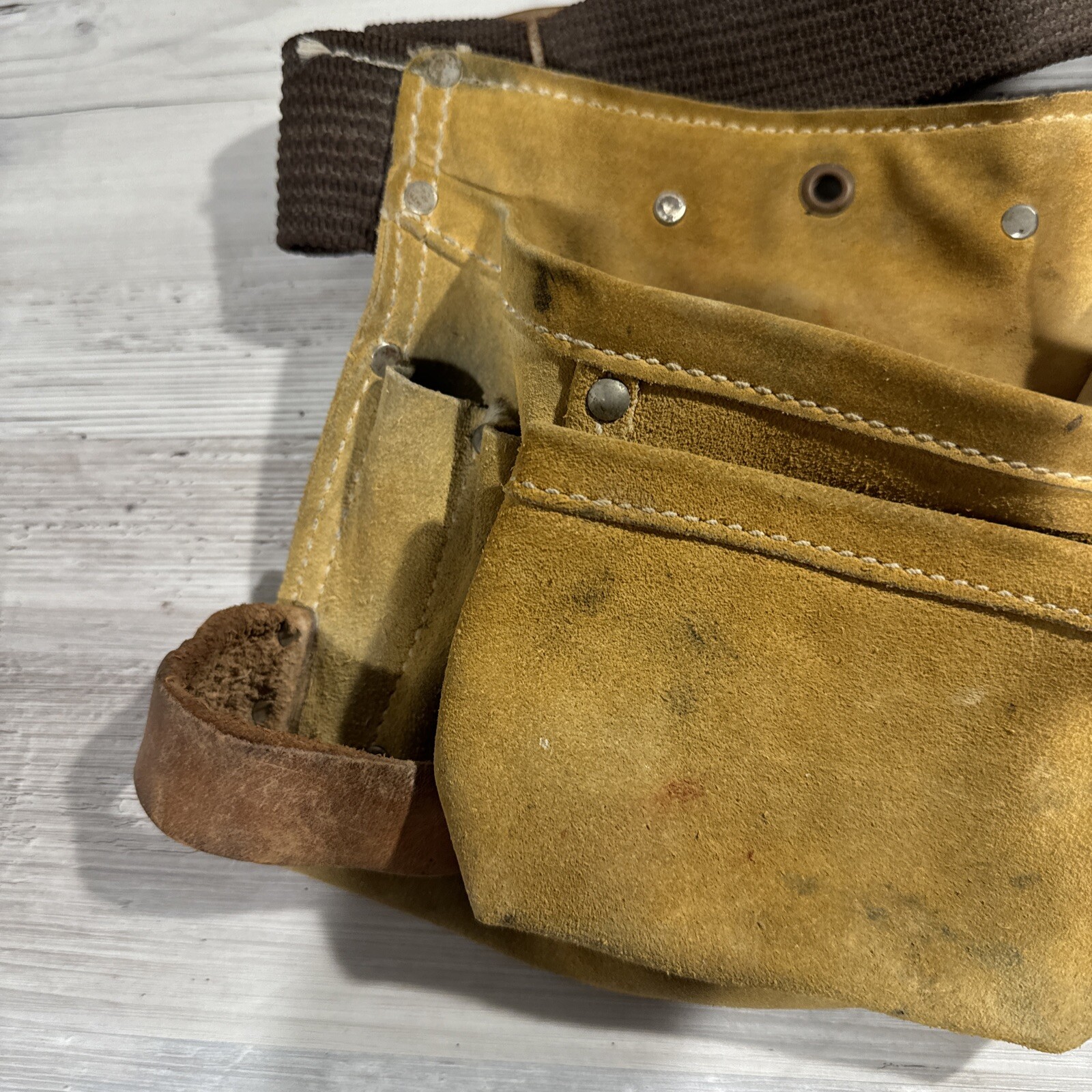 Leather Tool Belt Unbranded 4 Pocket Leather Tool Pouch Belt Tape Knife Holder